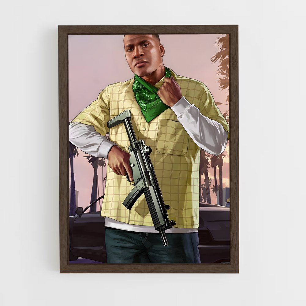 Poster Gunner in Yellow – affiche GTA V (vue 5)